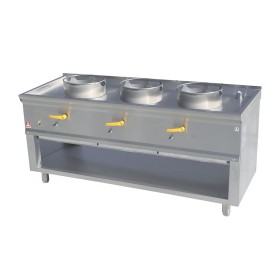 DIAMOND - Fourneau wok 3 brûleurs