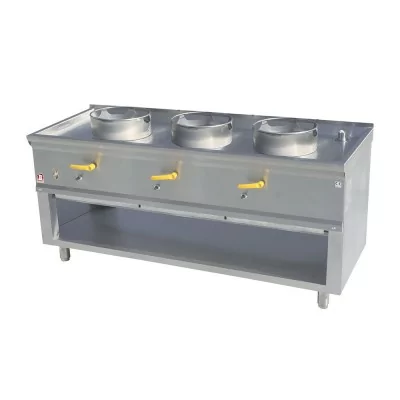 DIAMOND - Fourneau wok 3 brûleurs