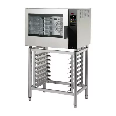 REDFOX - Four mixte électrique injection, tactile, nettoyage auto, porte gauche, 5x GN 1/1 - MPDN 0511 ELAM