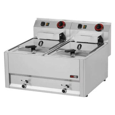 REDFOX - Friteuse électrique double 8+8 L sans soubassement 230 V - FE 60 EL