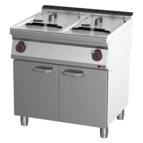REDFOX - Friteuse électrique double 17+17 L soubassement 400 V - FE 70/80 E