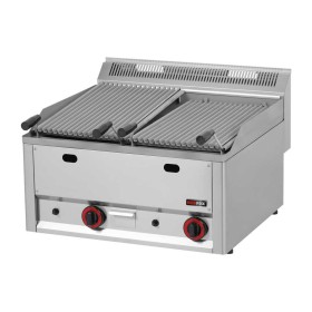 REDFOX - Grill pierre de lave à gaz double 2x 310x480 sans soubassement - GL 60 GL