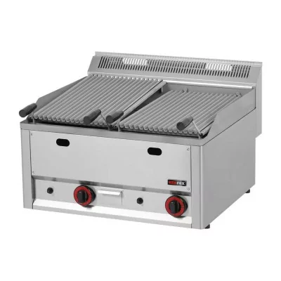 REDFOX - Grill pierre de lave à gaz double 2x 310x480 sans soubassement - GL 60 GL