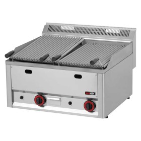 REDFOX - Grill pierre de lave à gaz double 2x 310x480 sans soubassement - GL 60 GLS