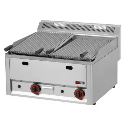 REDFOX - Grill pierre de lave à gaz double 2x 310x480 sans soubassement - GL 60 GLS