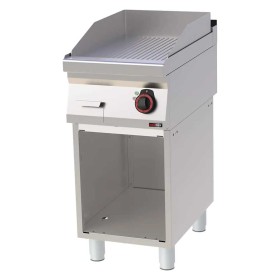 REDFOX - Plaque de cuisson 400x510 électrique nervurée soubassement 400 V - FTR 70/40 E