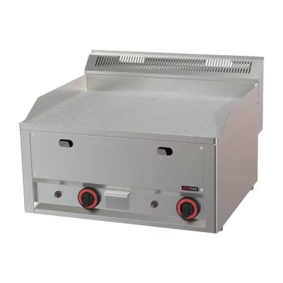 REDFOX - Plaque de cuisson 650x480 à gaz chrome durable combinée sans soubassement - FTHRC 60 GL