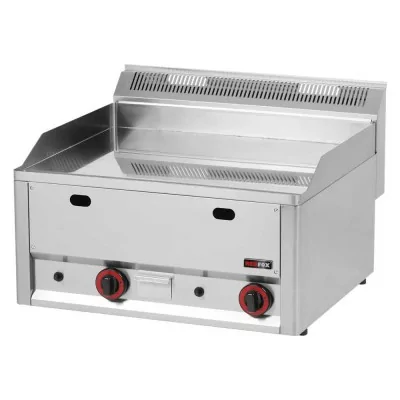 REDFOX - Plaque de cuisson 650x480 à gaz chromée lisse sans soubassement - FTHC 60 GL