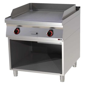 REDFOX - Plaque de cuisson 710x650 électrique combinée soubassement 400 V - FTHR 90/80 E