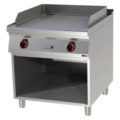 REDFOX - Plaque de cuisson 710x650 électrique combinée soubassement 400 V - FTHR 90/80 E