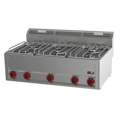 REDFOX - Fourneau à gaz 5x brûleur sans soubassement - SP 90/5 GL