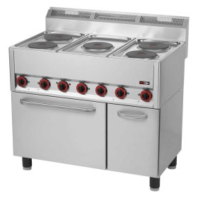 REDFOX - Fourneau électrique four à air chaud électrique GN 1/1 - 5x feu 400 V - SPT 90/5 ELS