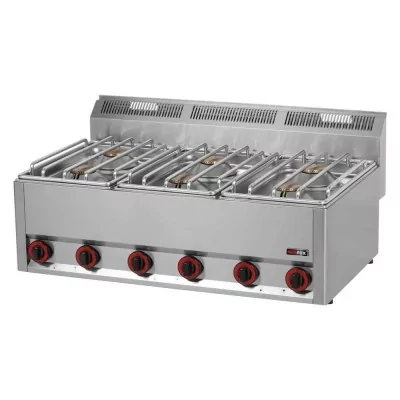 REDFOX - Fourneau à gaz 6x brûleur sans soubassement - SP 90 GLS