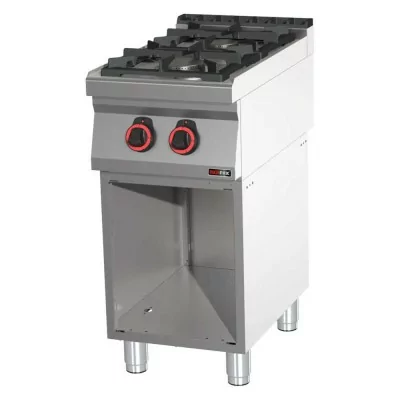 REDFOX - Fourneau à gaz 2x brûleur ECO soubassement - SPB 70/40 G