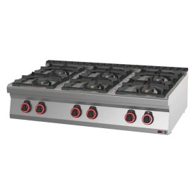 REDFOX - Fourneau à gaz 6x brûleur ECO sans soubassement - SPB 70/012 G