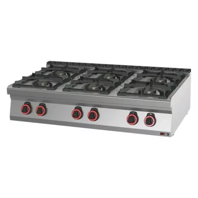 REDFOX - Fourneau à gaz 6x brûleur ECO sans soubassement - SPB 70/012 G