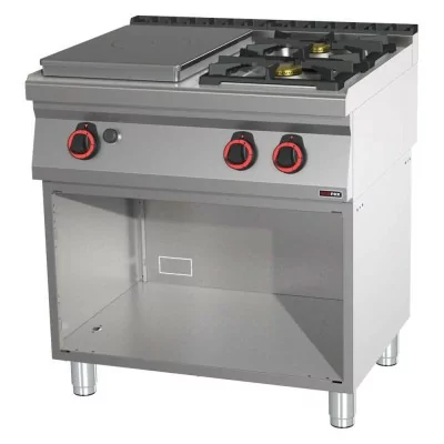 REDFOX - Fourneau coup de feu à gaz 3x brûleur soubassement - STP 70/80 G