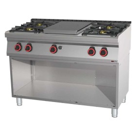 REDFOX - Fourneau coup de feu à gaz 5x brûleur soubassement - STP 70/120 G