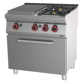 REDFOX - Fourneau coup de feu à gaz four à gaz statique GN 2/1 - 3x brûleur - STPT 70/80 21 G