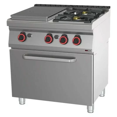 REDFOX - Fourneau coup de feu à gaz four à gaz statique GN 2/1 - 3x brûleur - STPT 70/80 21 G