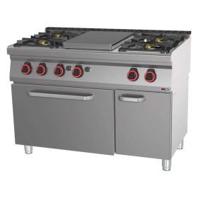 REDFOX - Fourneau coup de feu à gaz four à gaz statique GN 2/1 - 5x brûleur - STPT 70/120 21 G