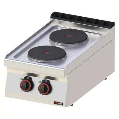 REDFOX - Fourneau électrique 2x feu sans soubassement 400 V - SP 70/04 E