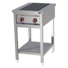 REDFOX - Fourneau électrique 2x feu soubassement 400 V - SPF 50 E