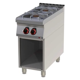 REDFOX - Fourneau à gaz 2x brûleur soubassement - SP 90/40 G