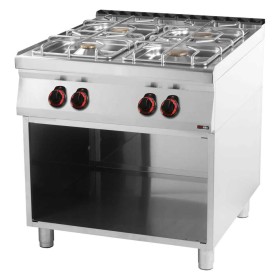 REDFOX - Fourneau à gaz 4x brûleur soubassement - SP 90/80 G