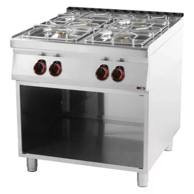 REDFOX - Fourneau à gaz 4x brûleur soubassement - SP 90/80 G