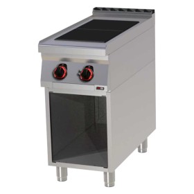 REDFOX - Fourneau électrique 2x feu soubassement 400 V - SPL 90/40 E