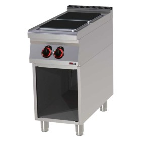 REDFOX - Fourneau électrique 2x feu soubassement 400 V - SPQ 90/40 E