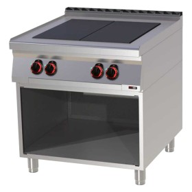 REDFOX - Fourneau électrique 4x feu soubassement 400 V - SPL 90/80 E