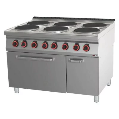 REDFOX - Fourneau électrique 6 feux four GN 2/1 - SPT 90/120-21 E