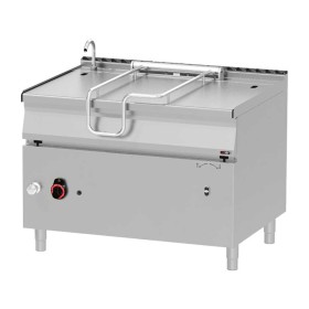 REDFOX - Sauteuse basculante auto à gaz 120 L fond en inox - BRM 90/120 G/N