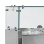 TEFCOLD - Vitrine réfrigérée à ingrédients 7 x GN 1/4 avec pare-haleine vitré L. 1500 mm