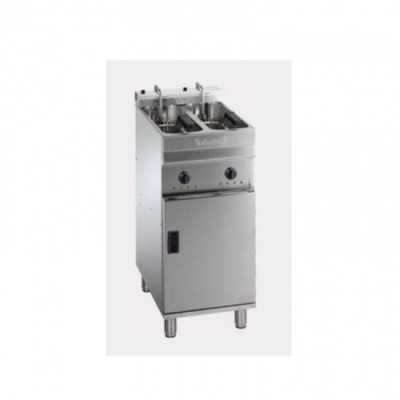 VALENTINE - Friteuse électrique sur coffre  - 2 x 7/8 L - 22 kW professionnelle