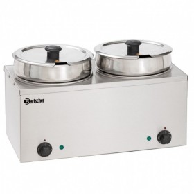 BARTSCHER - Bain-Marie Hotpot - Inox - 2 pots à 3.5 L - de 0 à 95 °C