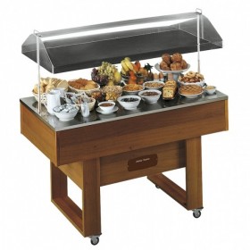 TECFRIGO - Buffet neutre sur roulettes avec coupole