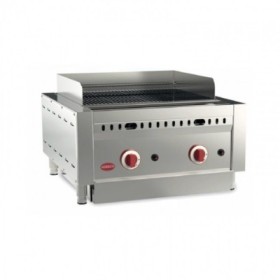 MIRROR - Grill barbecue à gaz - 510 x 425 mm - Viande et poisson