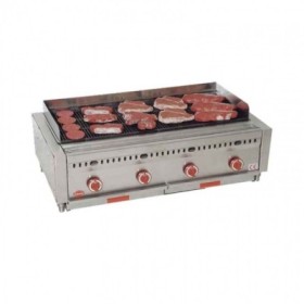 MIRROR - Grill barbecue à gaz - 1020 x 425 mm - Viande et poisson