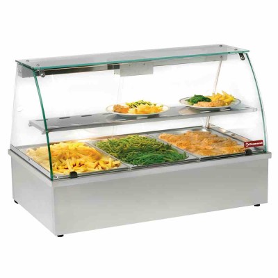 DIAMOND - Vitrine chauffante, bain-marie 3xGN 1/1