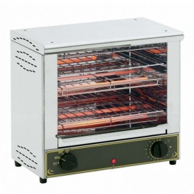 ROLLER GRILL - Toaster 2 niveaux avec grilles protège-tubes