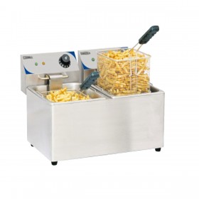 Friteuse professionnelle snack i plus - 2 5 litres - bartscher - - acier  inoxydable2 5 200x530x340mm - La Poste