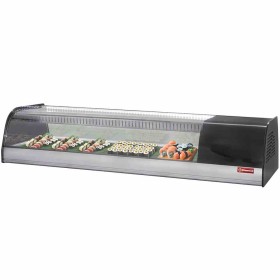 DIAMOND - Vitrine réfrigérée pour sushis 6 bacs double fond perforé