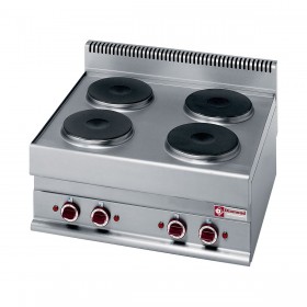 DIAMOND - Table de cuisson 4 plaques électriques Top, série 650