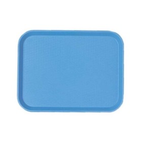 CAMBRO - Lot de 24 plateaux polypropylène à rebord élevé 345 x 265 Bleu