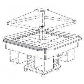 TECFRIGO - Tablette pour buffet à hors d'oeuvre GAZEBO 1395mm