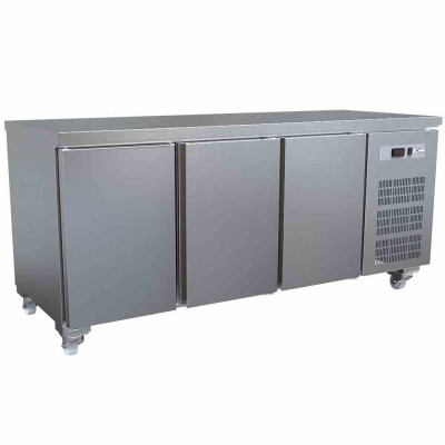 DIVERSO - Table réfrigérée ventilée sur roues 405 L, 3 portes GN 1/1