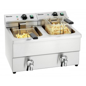 BARTSCHER - Friteuse électrique à poser IMBISS II, 2 cuves 2x 8 L